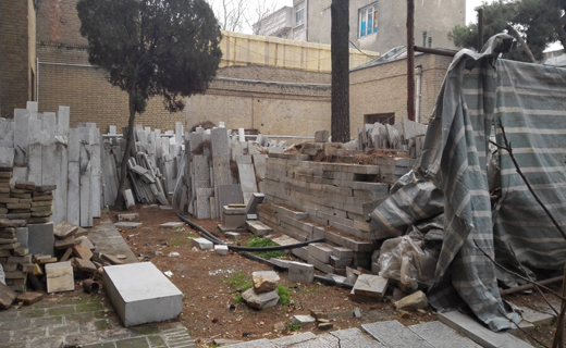 عمارت مسعودیه در حال تخریب است+تصاویر
