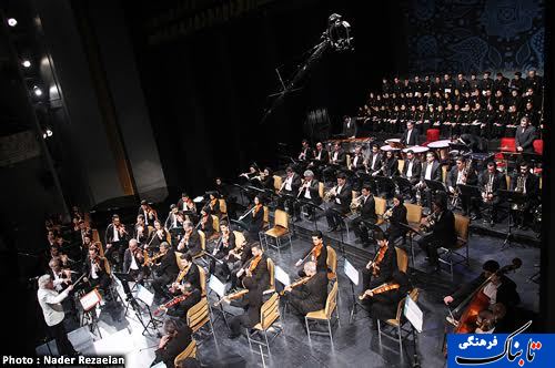 گزارش تصویری تابناک از ارکستر ملی به رهبری چکناواریان